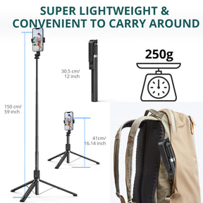 Basic 59" Selfie Stick Tripod