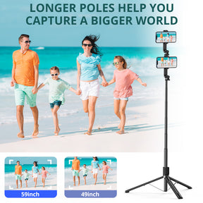 Basic 59" Selfie Stick Tripod