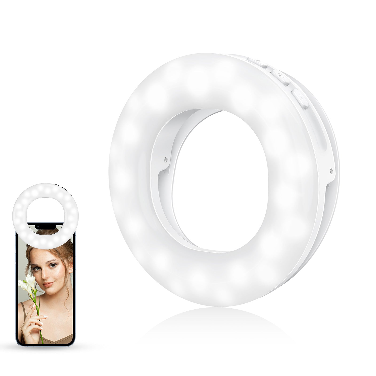 Clip-on Ring Light with 3 Light Mode