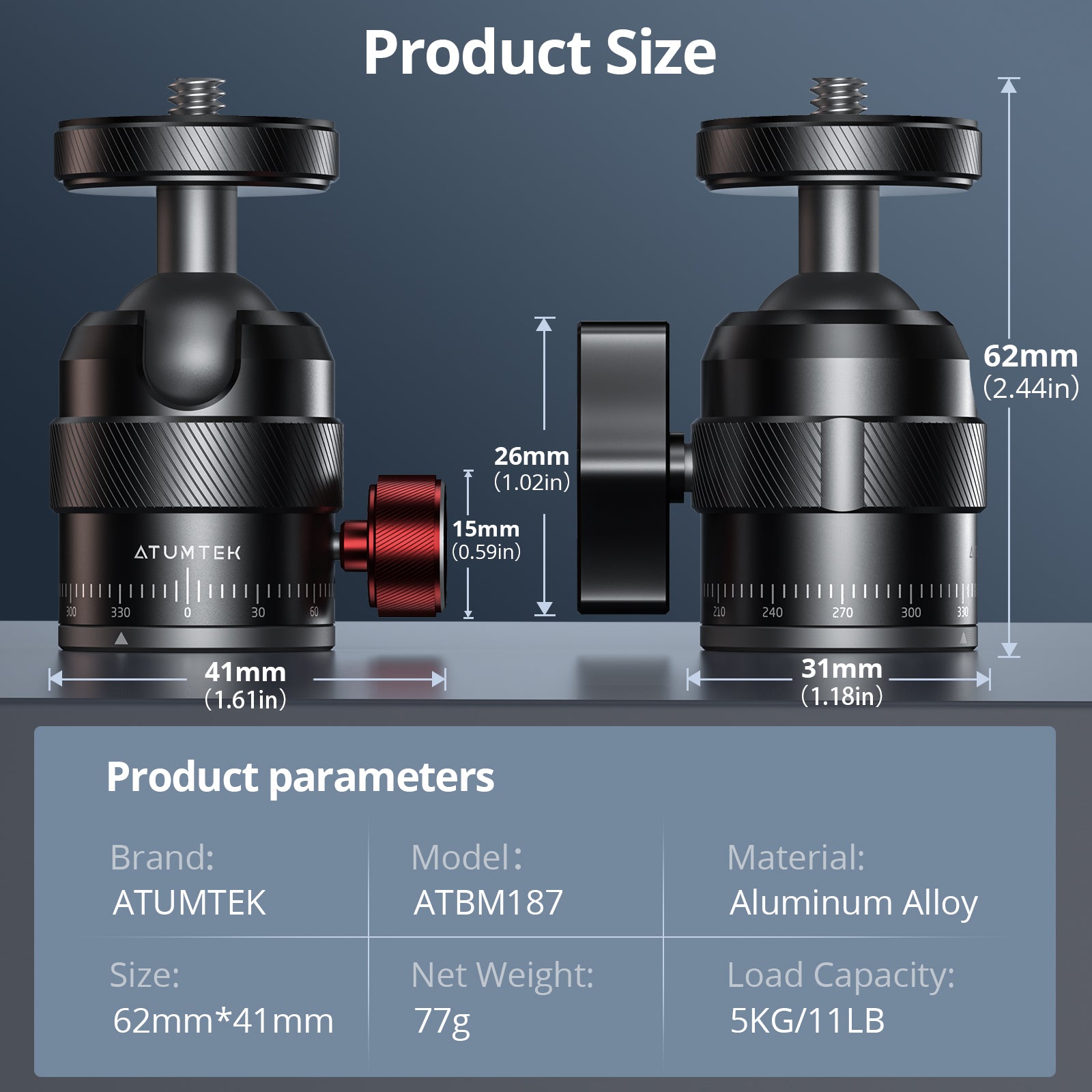 Mini Ball Head Mount