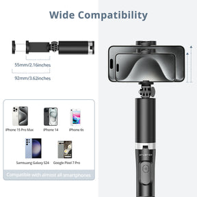 MultiPod 70" Tripod for Phone and GoPro with Cold Shoe