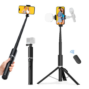 MultiPod 70" Tripod for Phone and GoPro with Cold Shoe