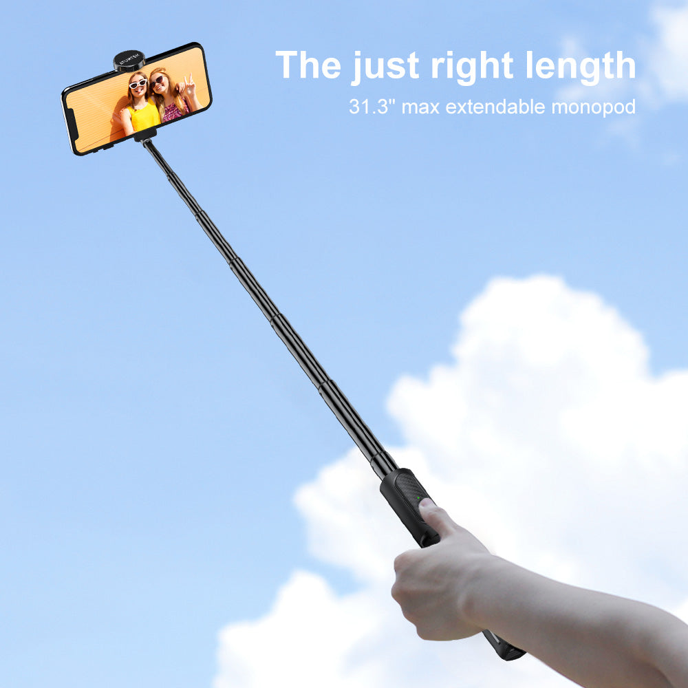 Premium Mini Phone Tripod Selfie Stick 31.3"