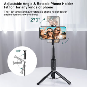 Premium Mini Phone Tripod Selfie Stick 31.3"