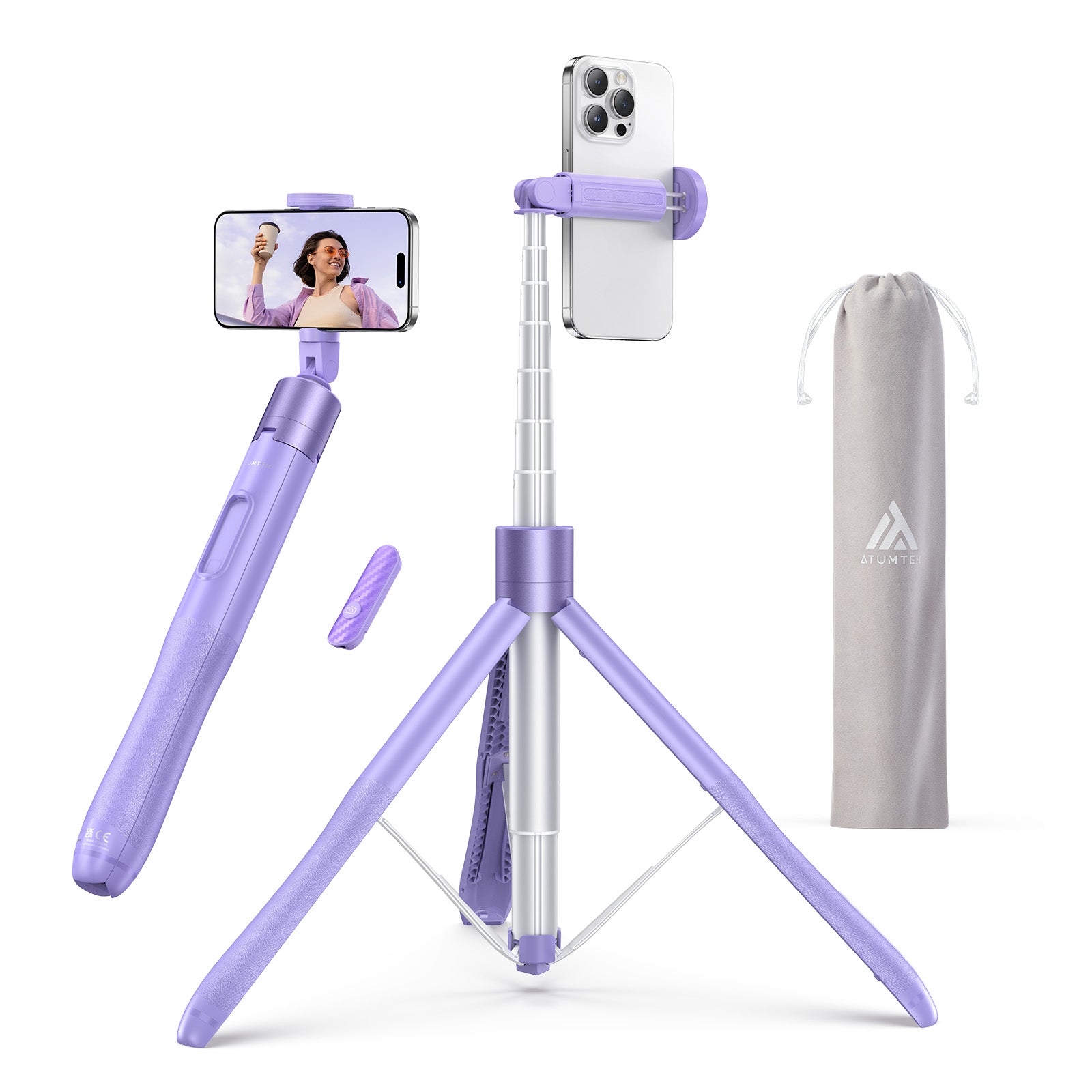 Premium Plus Phone Tripod Selfie Stick 60"