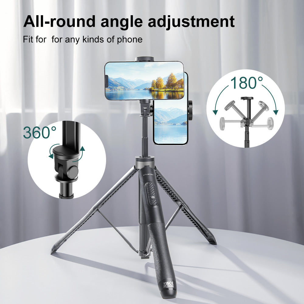 Premium Pro Phone Tripod Selfie Stick 51