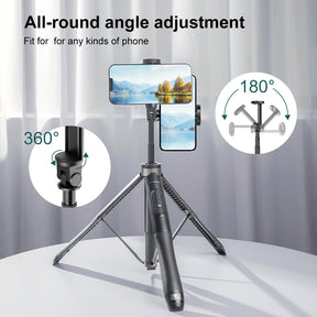 Premium Pro Phone Tripod Selfie Stick 51"