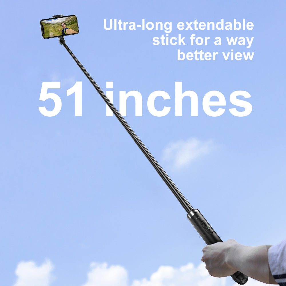 Premium Pro Phone Tripod Selfie Stick 51"