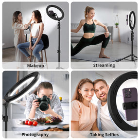 Selfie Ring Light with Extendable Tripod Stand