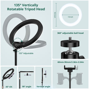 Stand Ring Light with Phone Holder