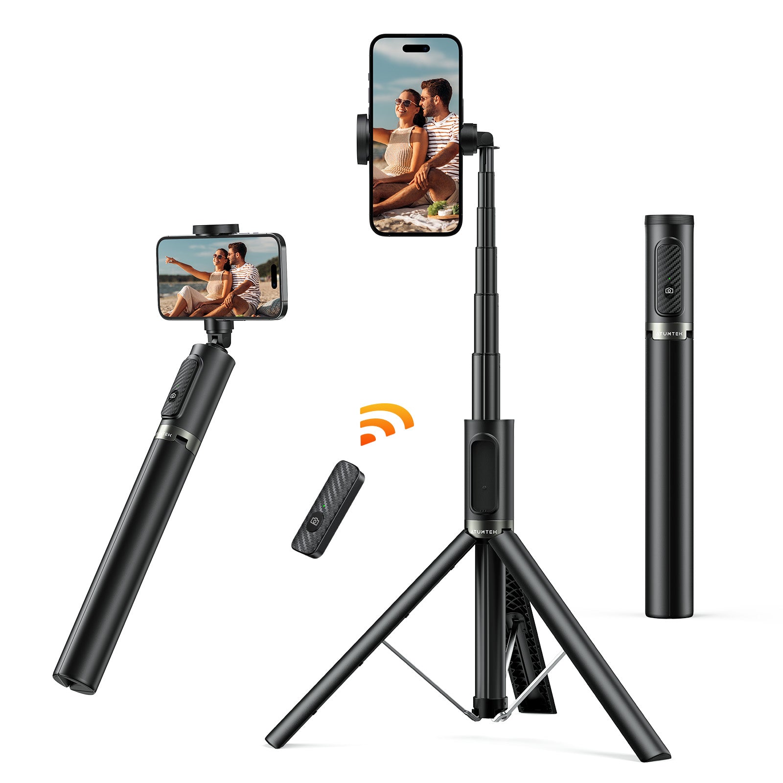 StickPro 55" Phone Tripod Selfie Stick