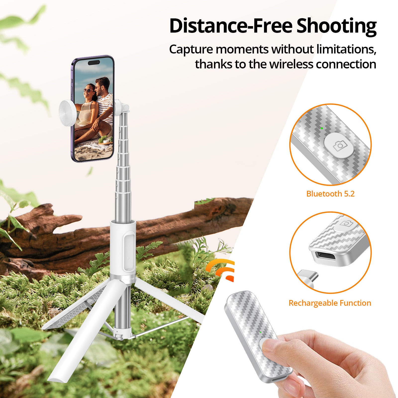 StickPro 55" Phone Tripod Selfie Stick