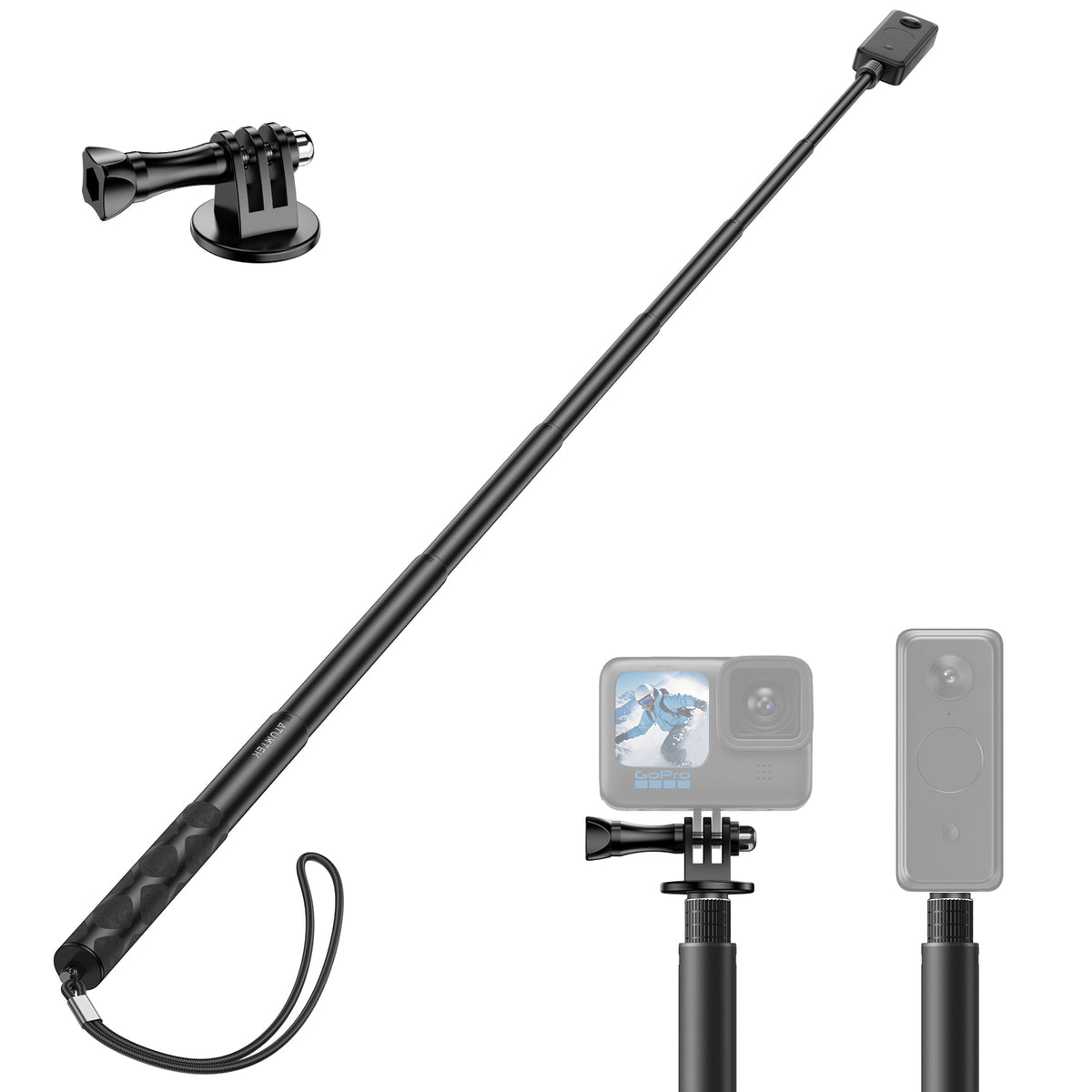 Monopod Pole for Insta360, for GoPro, DJI, Action Camera