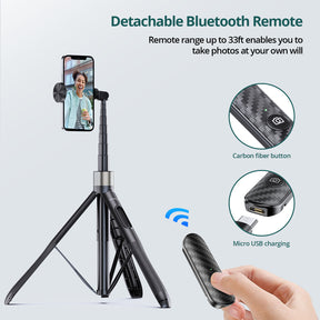 Premium Max Phone Tripod Selfie Stick 65"